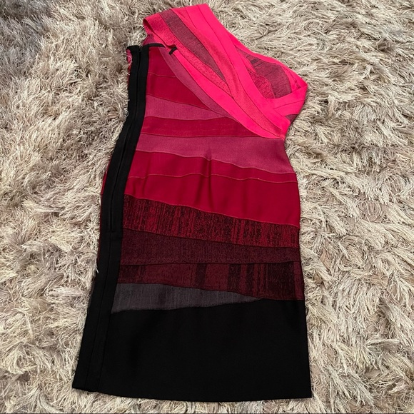 Herve Leger Eliana One Shoulder Bandage Dress - Picture 11 of 13